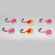 1112 Multipurpose Self Adhesive Plastic Wall Hooks - 6 pcs 