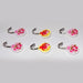 1112 Multipurpose Self Adhesive Plastic Wall Hooks - 6 pcs 