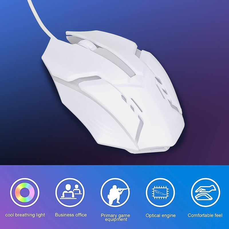 Top-down view of the high DPI gaming mouse, showing its three essential buttons and scroll wheel.