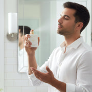 Perfume for men and women in stylish white bottle
