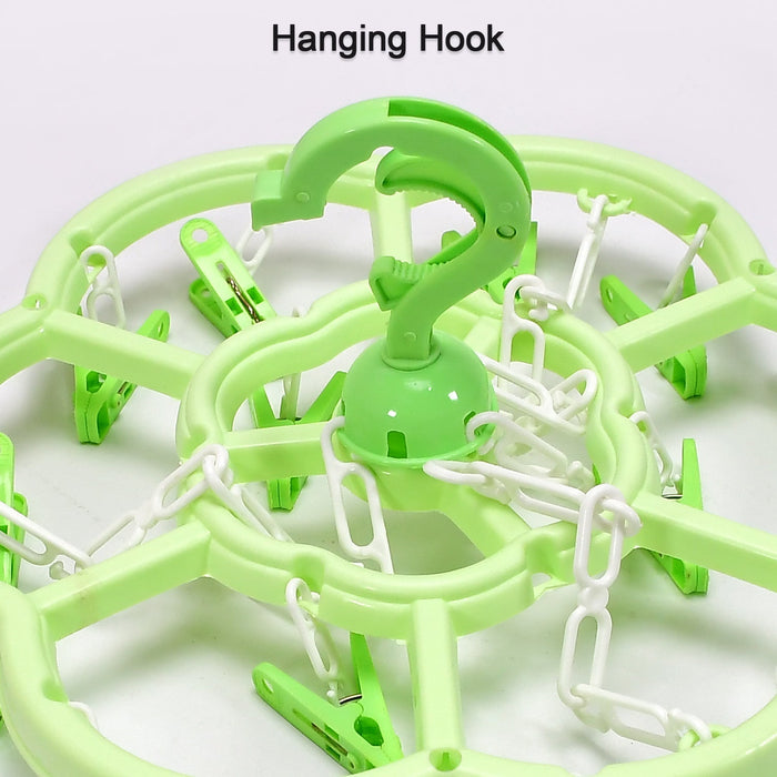 7286 Hanger Household Plastic Hanger 15 Clips Hanger For House Use 