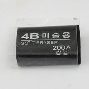Vibrant stylish eraser with multiple colors.