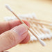 6016 Cotton Swabs Bamboo with Wooden Handles for Makeup Clean Care Ear Cleaning Wound Care Cosmetic Tool Double Head Biodegradable Eco Friendly (pack of 20) 