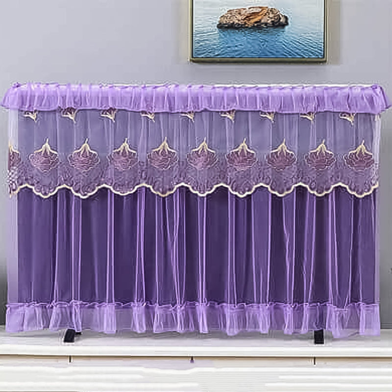 Dustproof TV cover actively protecting a screen from dust and potential scratches.