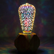 Decorative home LED bulb with crystal sparkle effect