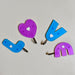 1121 Love Shape Self Adhesive Hooks 