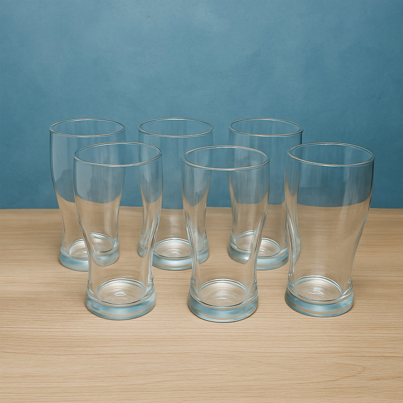 Side view of Vista unbreakable pitcher glass set showing ergonomic design
