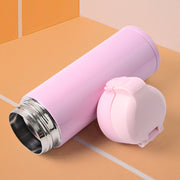 Compact stainless steel vacuum insulated travel water bottle 350ml