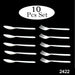 2422 Dinnerware Cutlery Premium Plastic Spoon And Fork Set - 10 pcs 