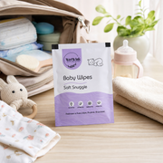 Baby wipes in travel bag, convenient for on-the-go hygiene