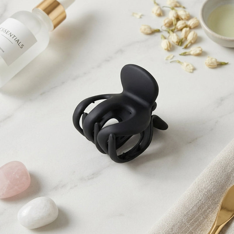 Hair styling accessories including matte hair claw clip