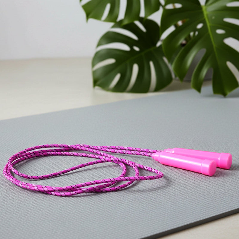 Fitness jump rope being used for cardio exercise and agility training