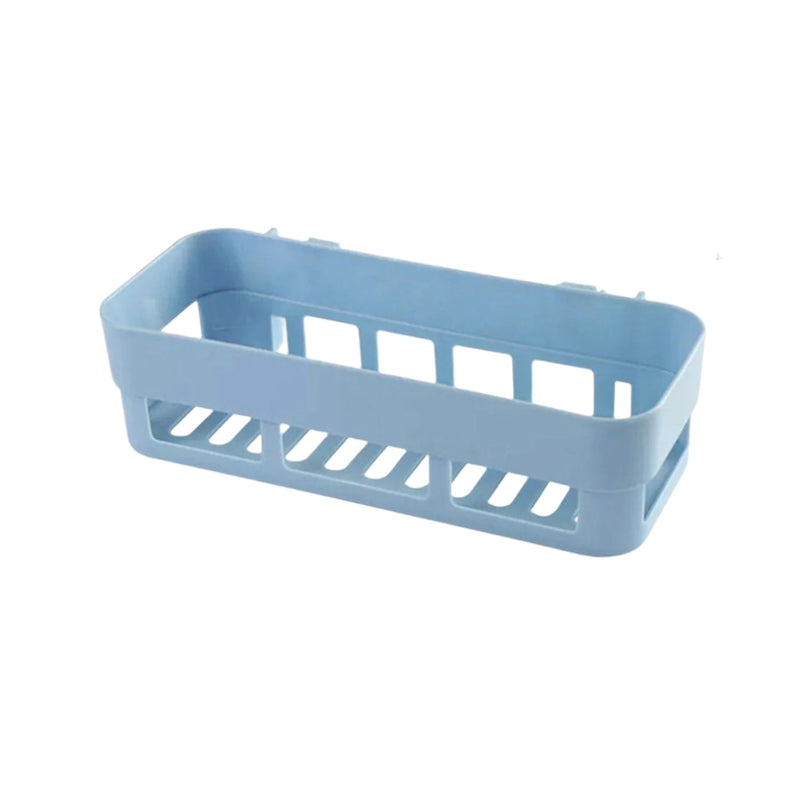 The space-saving corner caddy fits perfectly in tight shower areas.