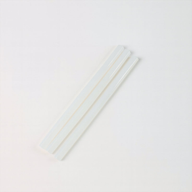 Clear hot melt glue sticks delivering near-invisible bonds