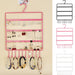0594 Lightweight & Wall Mounted Earrings Organizer/HANGER for Tangle Free Hanging for Women, 66 Holes - 10 Hooks (metal) 