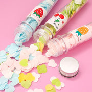 6289 Portable Hand Washing Bath Flower Shape Paper Soap Strips In Test Tube Bottle 