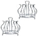 2134 Stainless Steel Glass Holder Glass Hanging Organizer for Kitchen Bars Pubs 