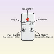 Alternative angle showing the sleek design of the electric cooling fan