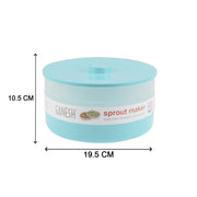 Ganesh sprout maker with three clear tiers, ideal for growing healthy sprouts.