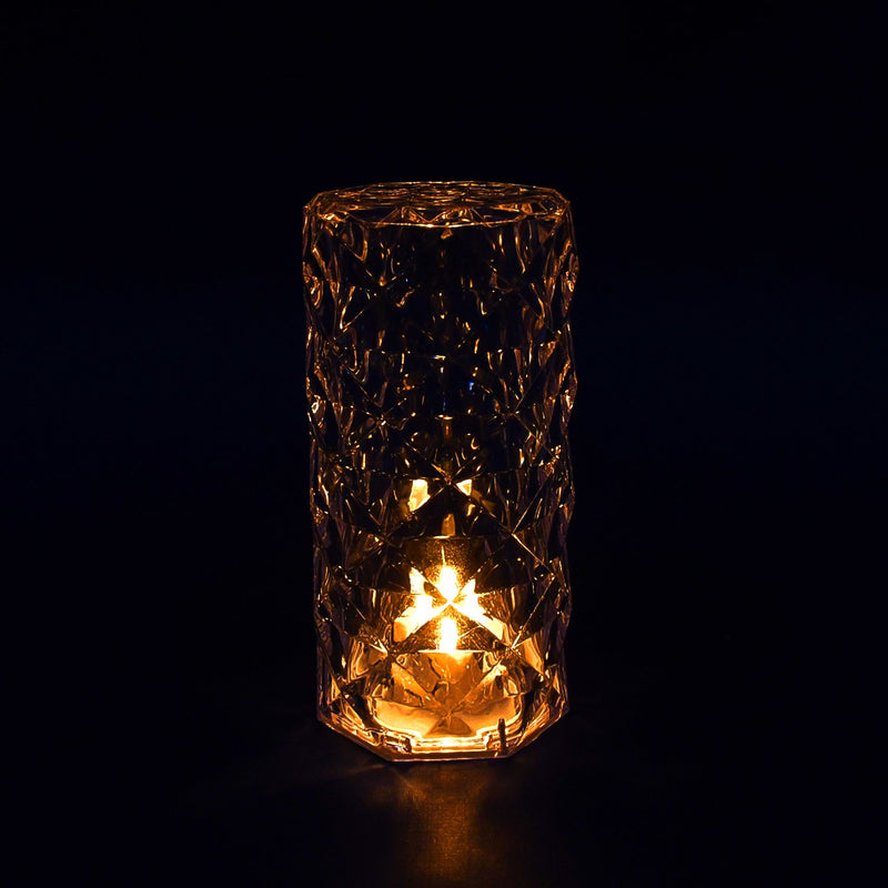 The Crystal LED Candle in a home setting, highlighting its decorative appeal.