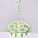 7286 Hanger Household Plastic Hanger 15 Clips Hanger For House Use 
