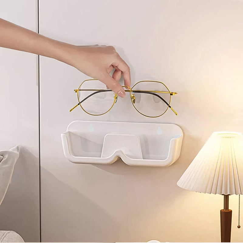 Side profile of the compact Wall Mount Sunglass Holder.