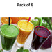 0630 Stylish look Plastic Juicy Glass, Transparent Glasses Set 300ml (6pcs) 