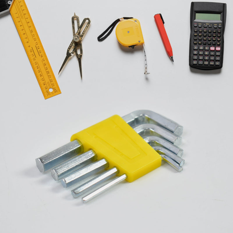 All 11 tools from the hardware tool set neatly arranged for display.