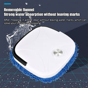 Cordless smart floor cleaner robot with washable microfiber mop pad