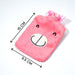 6502 Pink small Hot Water Bag with Cover for Pain Relief, Neck, Shoulder Pain and Hand, Feet Warmer, Menstrual Cramps. 