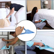 Person holding mattress lifter tool showcasing ease of use
