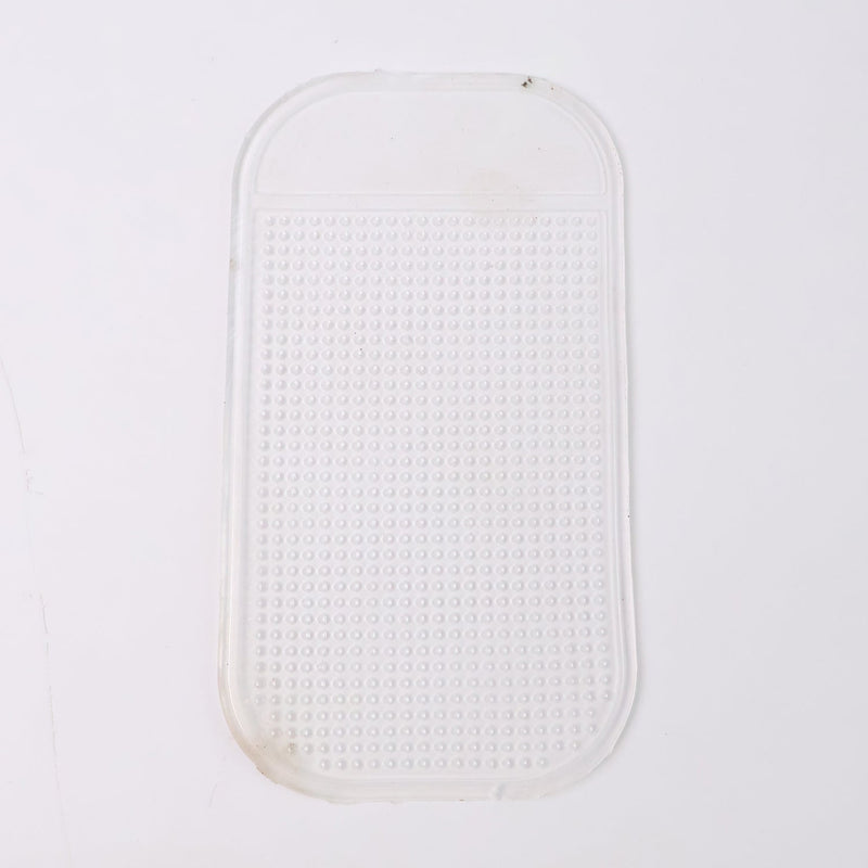 Clear anti-slip dashboard mat blending with vehicle interior