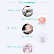 6144 Facial Lotion Tissue Paper DIY Home Spa Coin Face Mask/ Compressed Facial Whitening Tablet Face Mask Sheet for Women and Girl - Pack of 100 