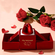 EverBloom rose ring box jewellery with sturdy metal construction