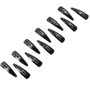 Complete set of 12 versatile Metal Hair Clips for women and girls.