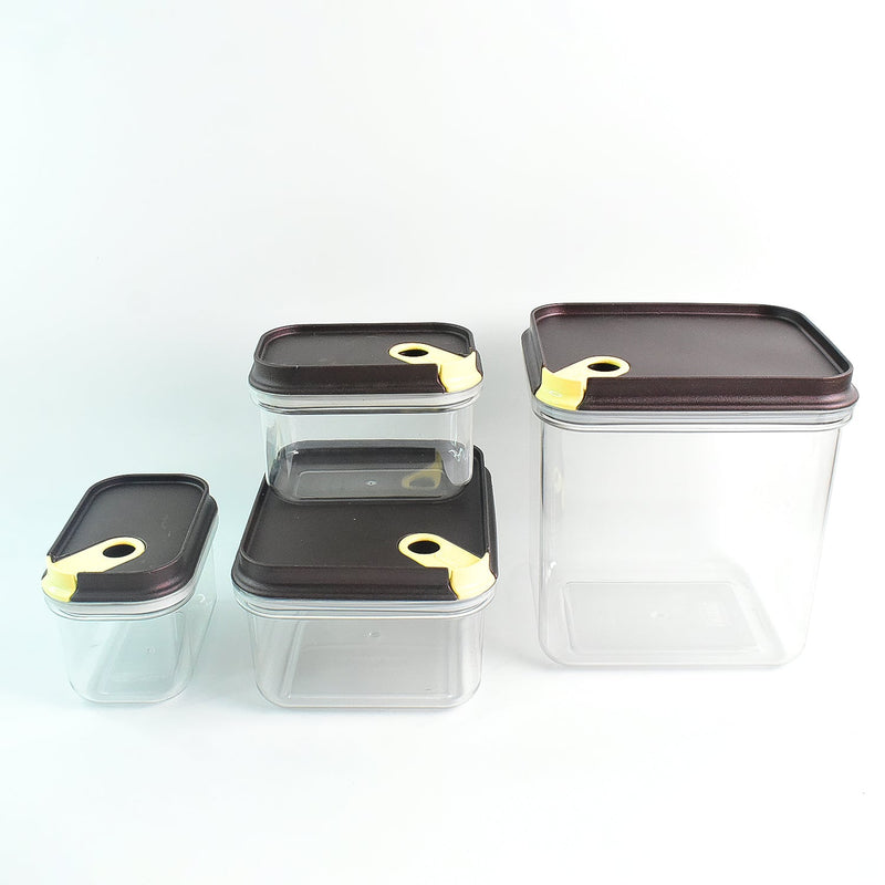 Versatile airtight food jars keeping snacks and pulses fresh.