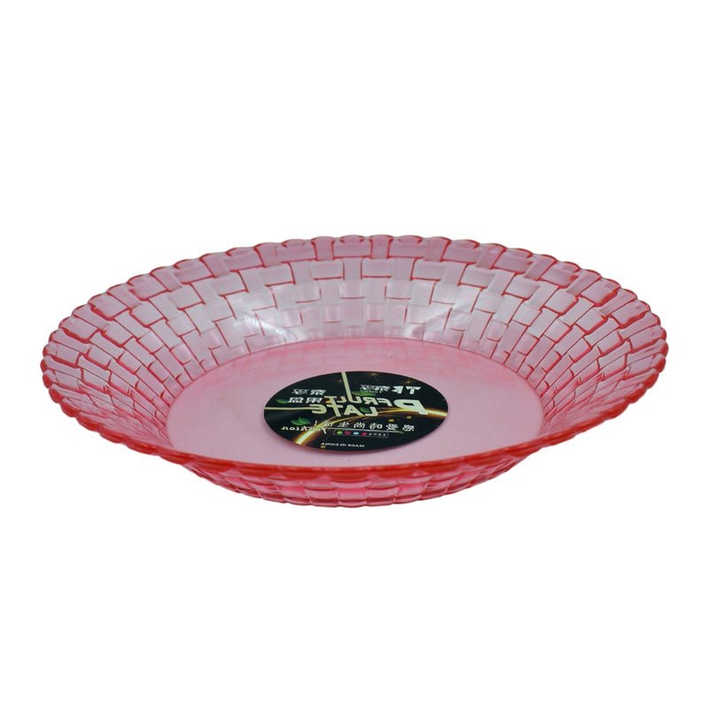 Round Plastic Dinner Plate  / Tray / Snacks / Breakfast Plate friendly Plastic Plate for Kids Party Supplies Birthday Holiday Party Dinnerware Supplies (1 Pc)