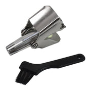 Side view of the portable manual nose hair clipper, showcasing its sleek finish.