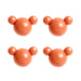 4589 Bear Seamless Glue Hook Storage Kitchen, Children's Room, Bathroom (4pc). 