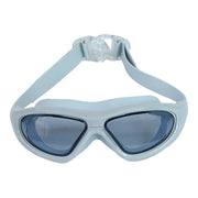 Close-up of soft silicone gasket seal on swimming goggles