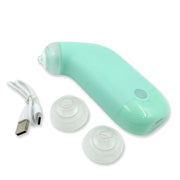 GlowForm's Vacuum Blackhead Remover with a smooth black finish on a clean surface.