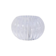 Battery-operated LED flameless decorative candle with a shimmering crystal holder