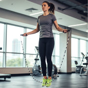 Speed jump rope with ergonomic grips for endurance practice