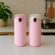 The durable and stylish stainless steel vacuum water bottle, designed for portability and daily use.