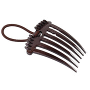 The smooth finish wide teeth of the Ponytail Comb designed for snag-free hair styling.