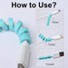 6029 Spiral Charger Spring Cable Protector Data Cable Saver 