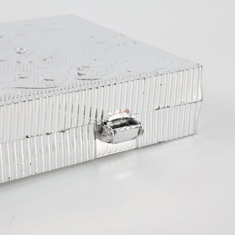 Compact 20x9 cm silver decorative gifting and money box with premium look