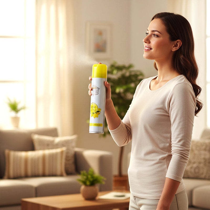 Long-lasting Lemon air freshener bottle