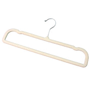 Slim profile velvet non-slip cloth hanger for multipurpose garment hanging