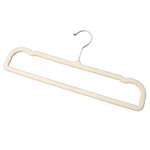Slim profile velvet non-slip cloth hanger for multipurpose garment hanging